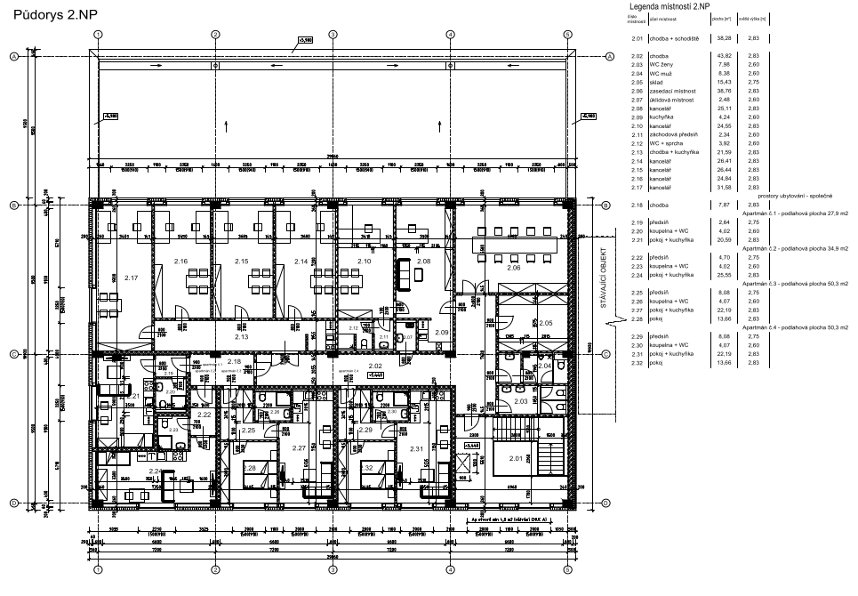 Skladový areál Křečkov - Půdorys